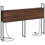 vidaXL Úložné čelo s čelnou doskou Hnedý dub 150 cm Kompozitné drevo – Obrázok 6