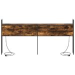 vidaXL Úložné čelo s čelnou doskou s úložiskom Tmavý dub 180 cm Kompozitné drevo – Obrázok 5