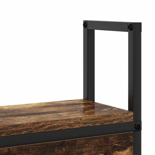 vidaXL Úložné čelo s čelnou doskou s úložiskom Tmavý dub 180 cm Kompozitné drevo – Obrázok 9