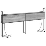 vidaXL Úložné čelo Sivý dub sonoma 180 cm Kompozitné drevo – Obrázok 2