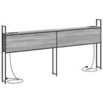 vidaXL Úložné čelo Sivý dub sonoma 180 cm Kompozitné drevo – Obrázok 7