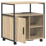 vidaXL Kancelársky kabinet dub sonoma 60 x 46 x 67 cm Kompozitné drevo – Obrázok 6