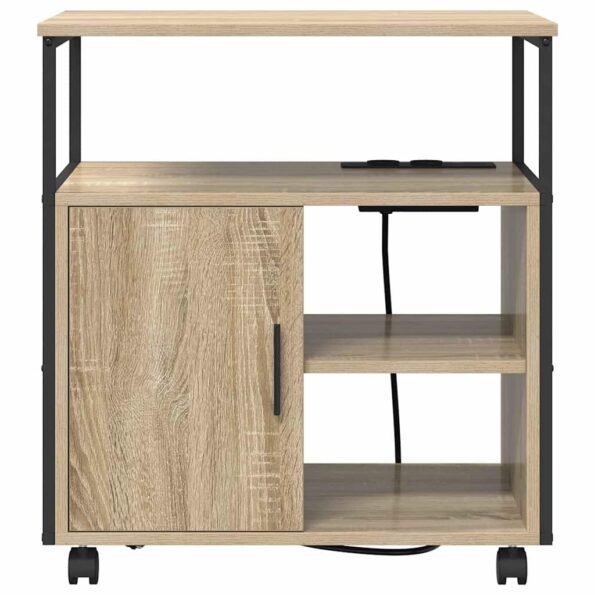 vidaXL Kancelársky kabinet dub sonoma 60 x 46 x 67 cm Kompozitné drevo – Obrázok 7