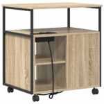 vidaXL Kancelársky kabinet dub sonoma 60 x 46 x 67 cm Kompozitné drevo – Obrázok 9