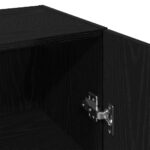 vidaXL Nástenná skrinka, čierny dub 34,5x34x90 cm, umelé drevo – Obrázok 10