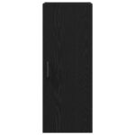vidaXL Nástenná skrinka, čierny dub 34,5x34x90 cm, umelé drevo – Obrázok 6