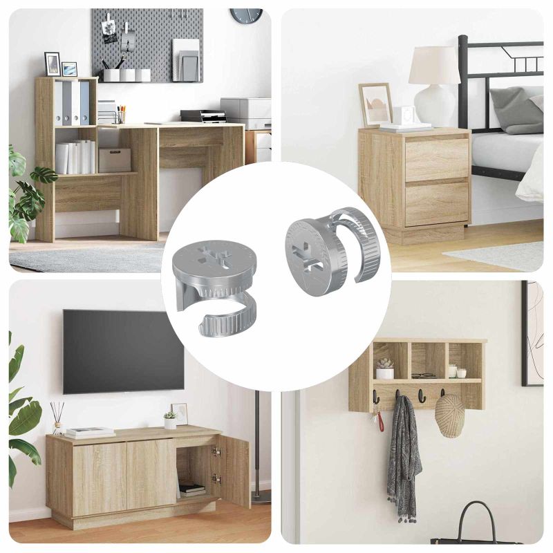 864355_1.jpg vidaXL Matice s kamlockom 2 pcs Strieborná 12 x 10 mm Oceľ – Obrázok 1