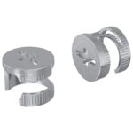 vidaXL Matice s kamlockom 2 pcs Strieborná 12 x 10 mm Oceľ – Obrázok 2
