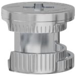 vidaXL Matice s kamlockom 2 pcs Strieborná 12 x 10 mm Oceľ – Obrázok 3