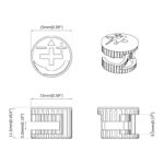 vidaXL Matice s kamlockom 4000 pcs Strieborná Oceľ – Obrázok 7