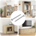 vidaXL Hřebíky pre Drevá 2 pcs