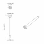 vidaXL Hřebíky pre Drevá 12 pcs – Obrázok 6