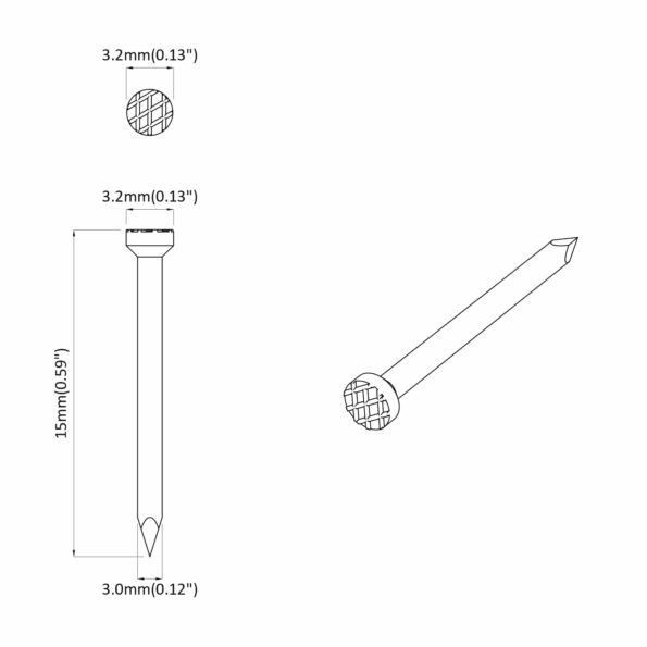 vidaXL Hřebíky pre Drevá 12 pcs – Obrázok 6