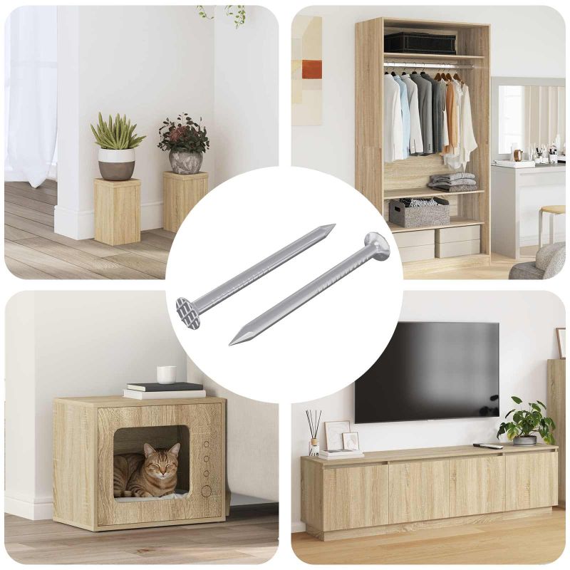 864376_1.jpg vidaXL Potvrdené skrutky 2 pcs Strieborná Ø5 x 40 mm Kov – Obrázok 1