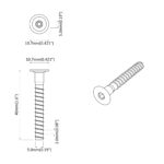 vidaXL Potvrdené skrutky 2 pcs Strieborná Ø5 x 40 mm Kov – Obrázok 6