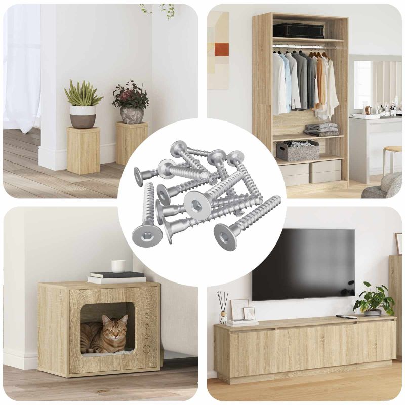 864377_1.jpg vidaXL Potvrdené skrutky 12 pcs Strieborná Ø5 x 40 mm Kov – Obrázok 1