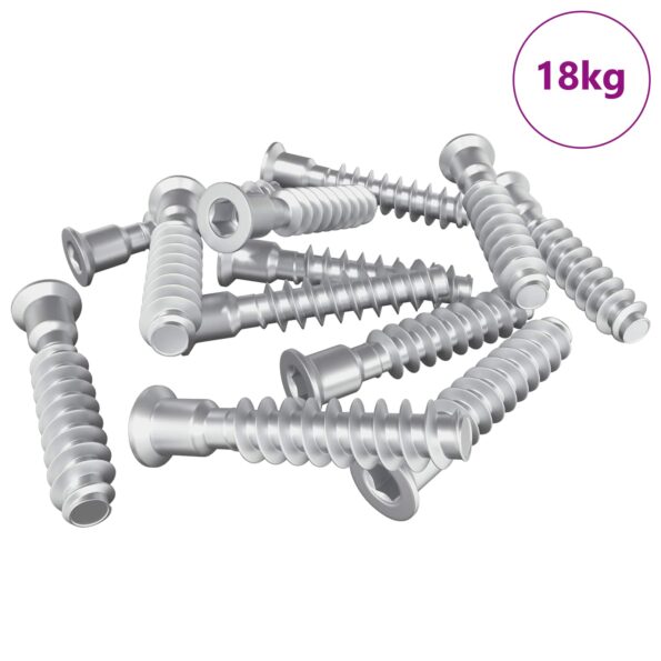 vidaXL Hlava skrutky s krytom 2900 pcs Strieborná Oceľ – Obrázok 2