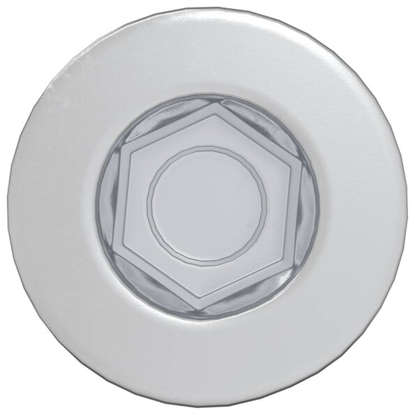 vidaXL Hlava skrutky s krytom 2900 pcs Strieborná Oceľ – Obrázok 3