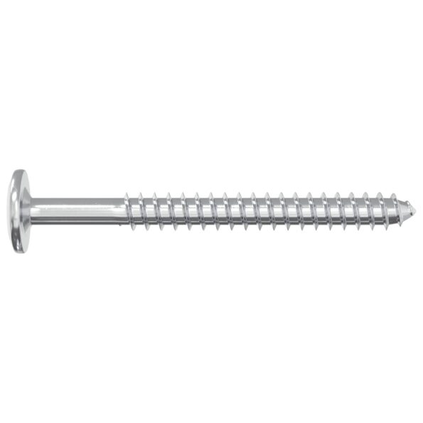 vidaXL Drevo skrutky 2 pcs Strieborná M6 x 70 mm Oceľ – Obrázok 4