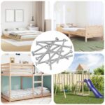 vidaXL Nábytkové skrutky 800 pcs Strieborná Oceľ