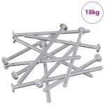 vidaXL Nábytkové skrutky 800 pcs Strieborná Oceľ – Obrázok 2