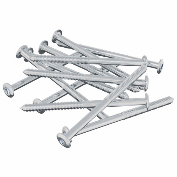 vidaXL Skrutka 1200 pcs Strieborná M6 x 85 mm Oceľ – Obrázok 6