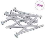 vidaXL Skrutka 1200 pcs Strieborná M6 x 85 mm Oceľ – Obrázok 2