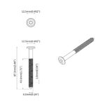 vidaXL Skrutka 1200 pcs Strieborná M6 x 85 mm Oceľ – Obrázok 5