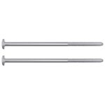 vidaXL Skrutka 12 pcs Strieborná M6 x 120 mm Oceľ – Obrázok 4