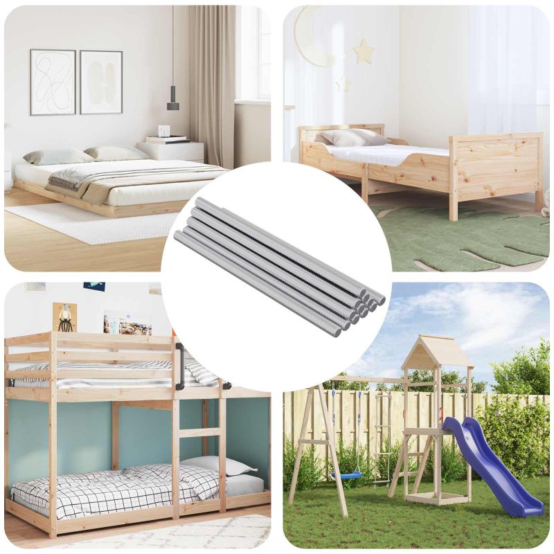 864435_1.jpg vidaXL Skrutková tyč 900 pcs Strieborná Oceľ – Obrázok 1