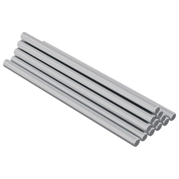 vidaXL Skrutková tyč 900 pcs Strieborná Oceľ – Obrázok 2