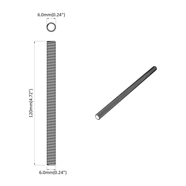 vidaXL Skrutková tyč 900 pcs Strieborná Oceľ – Obrázok 6