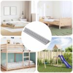 vidaXL Skrutková tyč 600 pcs Strieborná Oceľ