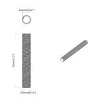 vidaXL Skrutková tyč 2 pcs Strieborná 8 x 55 mm Oceľ – Obrázok 6