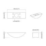 vidaXL Polkruhová podložka 12 pcs Biela M6 PP – Obrázok 6