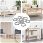 vidaXL vhodné pre ploché podložky 12 pcs Strieborná M7 x 12 mm Železo