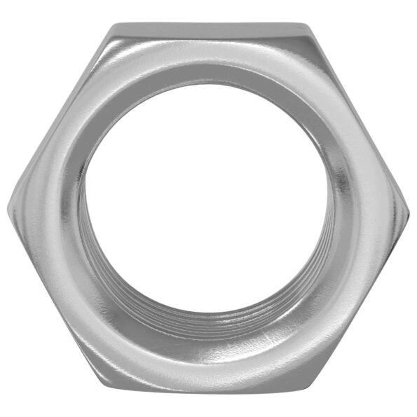 vidaXL Hex matica 12 pcs Strieborná M6 Kov – Obrázok 3