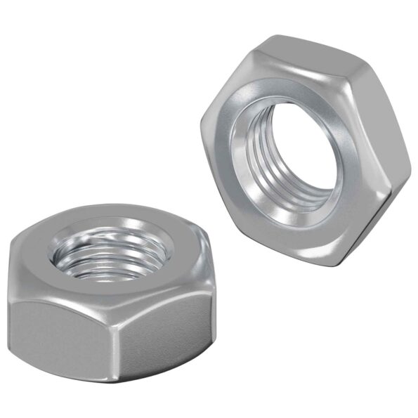 vidaXL Hex matica 2 pcs Strieborná m8 Kov – Obrázok 2
