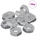 vidaXL Hex matice 3600 pcs Strieborná Železo – Obrázok 2