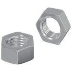 vidaXL Hex matica 2 pcs Strieborná M6 Kov – Obrázok 2