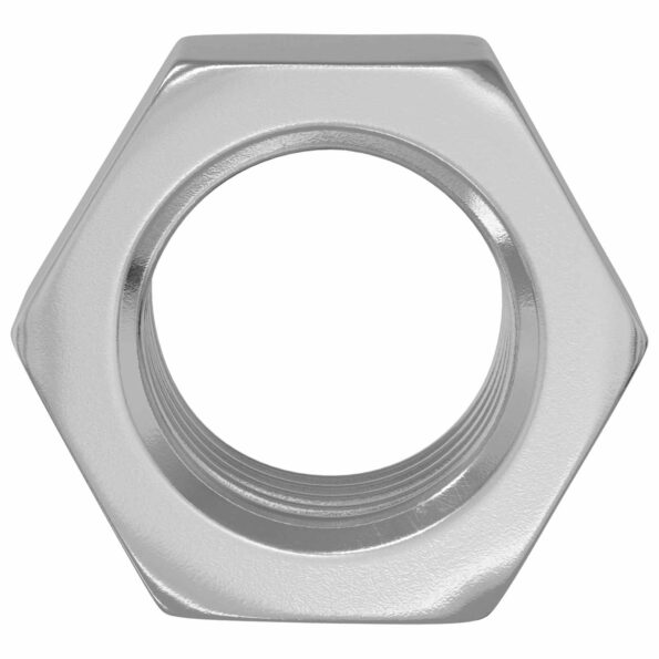 vidaXL Hex matica 12 pcs Strieborná M6 Kov – Obrázok 3