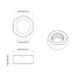 vidaXL Hex matica 12 pcs Strieborná M6 Kov – Obrázok 7