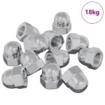 vidaXL Hex žalúdkové matice 3913 pcs Strieborná Kov – Obrázok 2