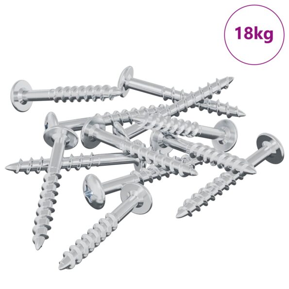 vidaXL Skrutka 7792 pcs Strieborná 9,8 x 35 mm Železo – Obrázok 2