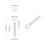 vidaXL Skrutka 7792 pcs Strieborná 9,8 x 35 mm Železo – Obrázok 6
