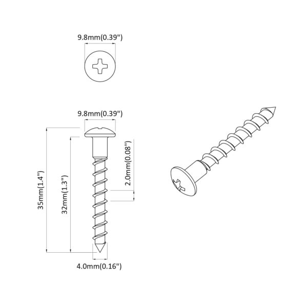 vidaXL Skrutka 7792 pcs Strieborná 9,8 x 35 mm Železo – Obrázok 6