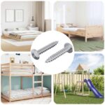 vidaXL Samorezný skrutkový klinc 2 pcs Zinkovaný 4 x 25 mm Oceľ