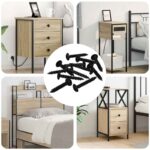 vidaXL Samorezný skrutkový klinc 9000 pcs Čierna Oceľ