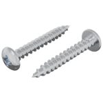 vidaXL Drevená skrutka 2 pcs Strieborná 8,8 x 31 mm Železo – Obrázok 2