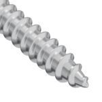 vidaXL Drevená skrutka 2 pcs Strieborná 9,8 x 53 mm Oceľ – Obrázok 5